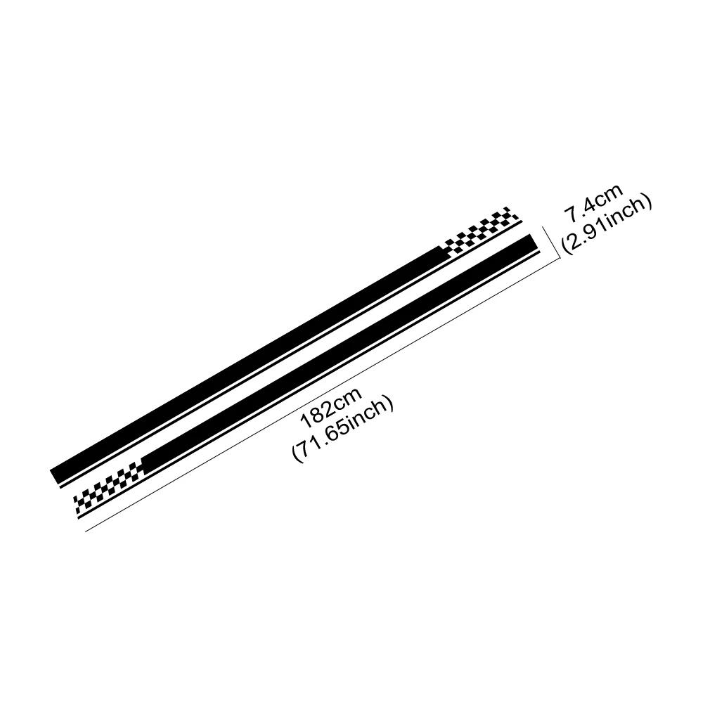 2Pcs Racing Style Car Stickers For Renault Clio RS R.S. MK2 MK3 MK4 Side Door Body Skirt PVC Film Decals Auto Tuning Accessories