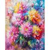 Раскраска по номерам для взрослых Цветы Акриловая краска на холсте Картина для домашнего декора стен