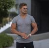 Muscleguys Мужская трикотажная одежда для фитнеса и тренировок, тонкие модные футболки с короткими рукавами для бодибилдинга, летняя спортивная одежда для спортзала
