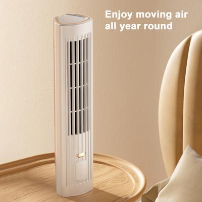 Портативный башенный безлопастной вентилятор, кондиционер с 3 скоростями, сильный воздушный поток, тихая работа, вертикальный горизонтальный настольный вентилятор