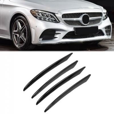 Декоративная накладка на переднюю вентиляционную решетку Для 2015- Mercedes-Benz C-Class стиль карбонового волокна