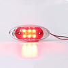 2 шт. боковые габаритные огни красные для прицепа грузовика каравана автофургона светодиодные лампы боковые габаритные огни 12/24 В предупреждающий свет