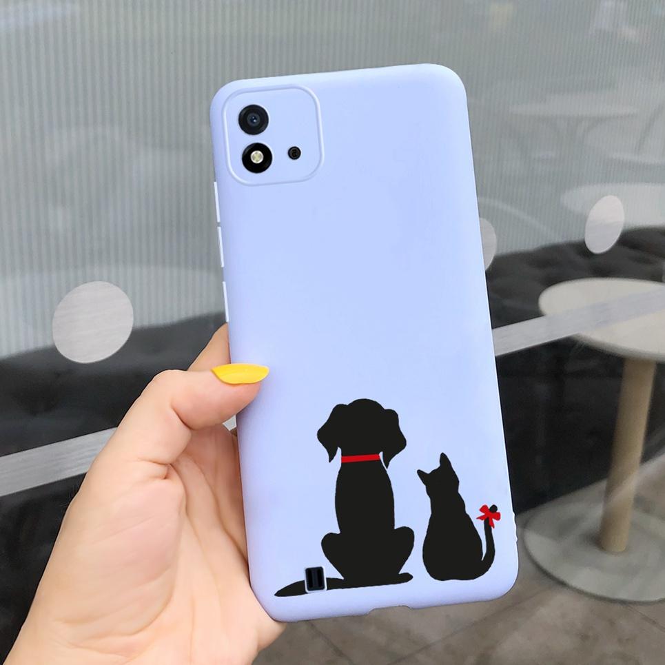 Канди Чехол для телефона Для Realme C11 2021 Чехол 6.52" Мультяшный Детский Девочка Задняя крышка Оболочка Для Oppo Realme C11 C 11 RMX3231 Силиконовый