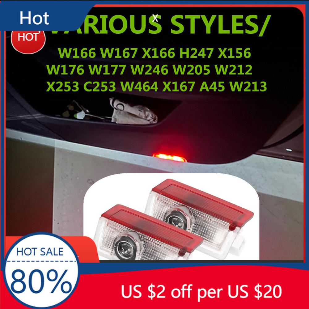 fzpxb5 2026 Hot Car Sticker New LED Car Door Warning Welcome Ghost Shadow Light Accessories For Mercedes Benz W212 W213 W166 W167 X166