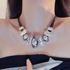Charm Gothic Necklace Rhinestone Clavicle Chain Choker Charm Exaggerate Necklace Lady Girl