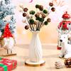 Velvet Material Velvet Ball Bouquet Shatterproof Hanging Ornaments  For Home Party