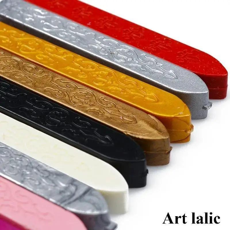 1/13PCS Sealing Wax Stick Retro Seal Stamps Letter Wedding Invitations 90*10*10mm Vintage Cord Wick Vintage Sealing Wax Sticks