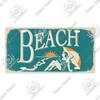 Putuo Decor Beach Retro Tin Sign Licenses Plate Plaque Metal Vintage Poster for Pub Bar Surf Club Man Cave Wall Art Decoration