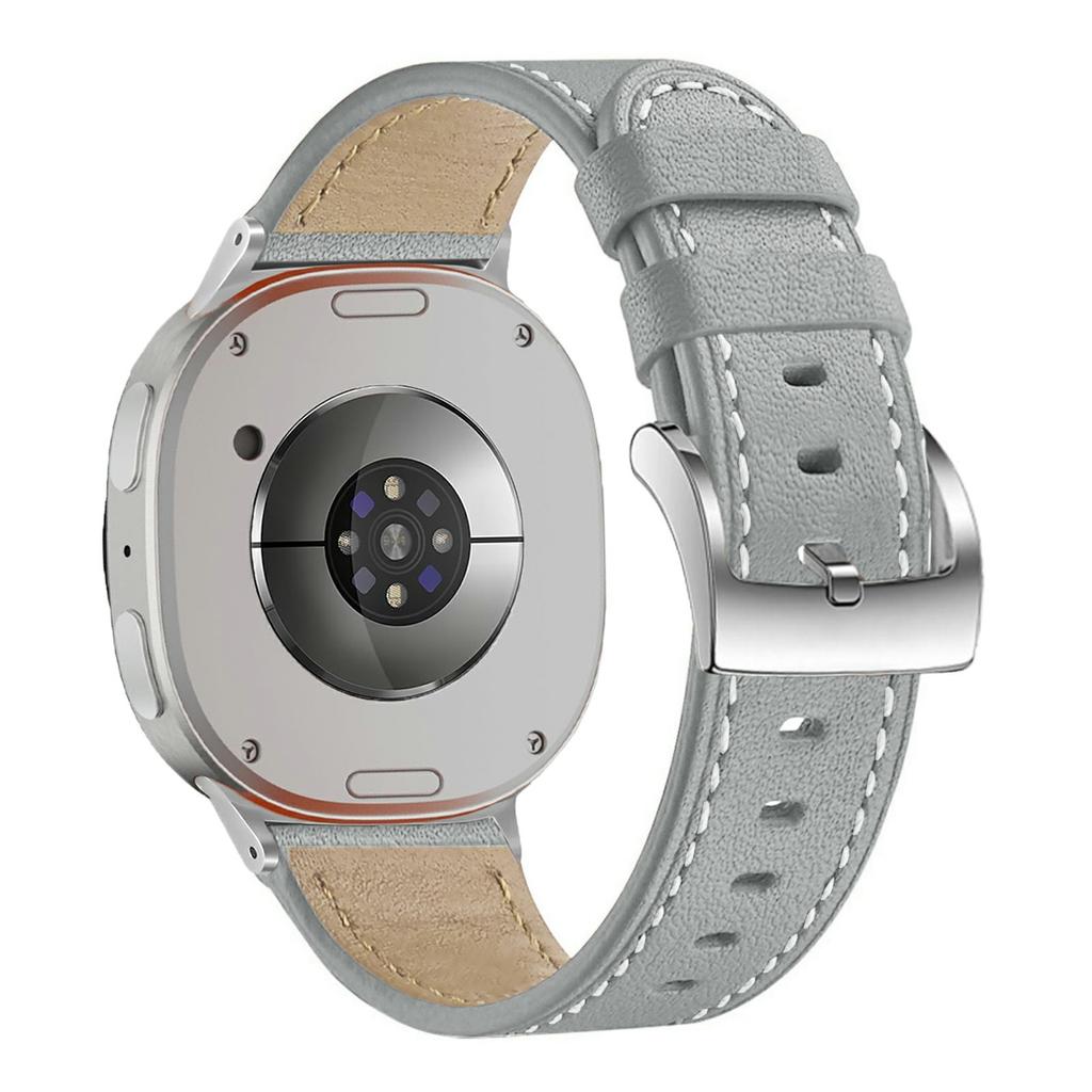 Ремешок для Samsung Galaxy Watch8 44мм/40мм/Watch8 Classic 46мм с закругленным концом из натуральной коровьей кожи