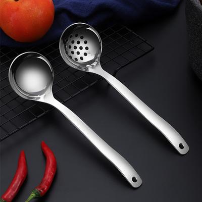 Новый дуршлаг с длинной ручкой, половник, ложка, столовая посуда из нержавеющей стали, шумовка с мелкими отверстиями, японские столовые ложки, гаджеты для домашней кухни