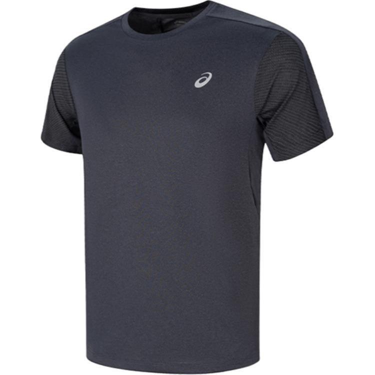 Asics Мужская футболка для бега Мужская Черная 2011D326-001