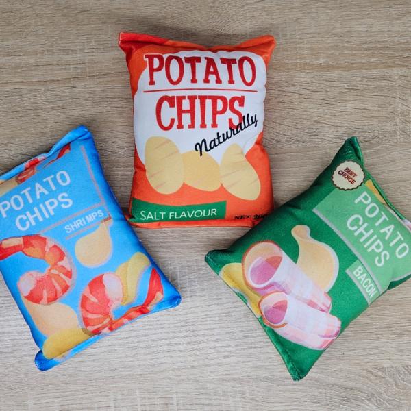 Игрушка-шуршатель картофельных чипсов Arcana Pet, 1 шт.