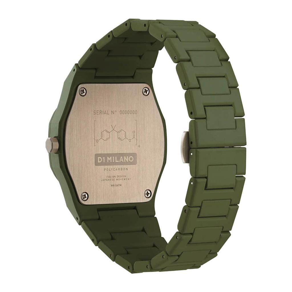 Authorized Dealer D1 Milano Watch PCBJ22 Military Green [D1MILANO] Men's [Polycarbonate]