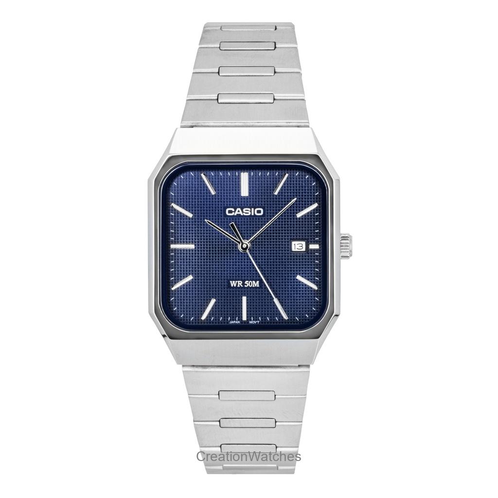 Casio Standard Analog Stainless Steel Blue Dial Quartz MTP-B185D-2A1V Men's Watch