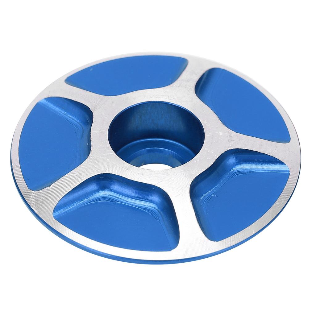 Bicycle Front Fork Headset Cover Replaceable Lightweight Mountain Road Bike Stem AccessoriesBlue