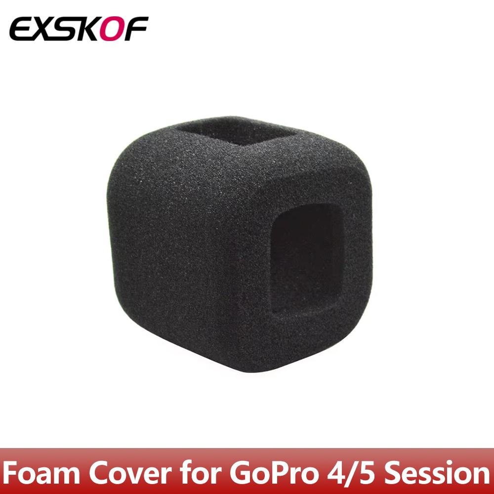 Ветрозащитный чехол для лобового стекла с шумоподавлением от ветра и пенопластом, ветрозащитный чехол для экшн-камеры Gopro Hero 5 4 Session, аксессуары