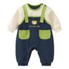 Детский длинный детский комбинезон для малышей [GORBAST] Одежда для мальчиков, весна, осень, рукав, новорожденный, нижнее белье, комбинезон, одежда, комбинезон, спереди, [80]