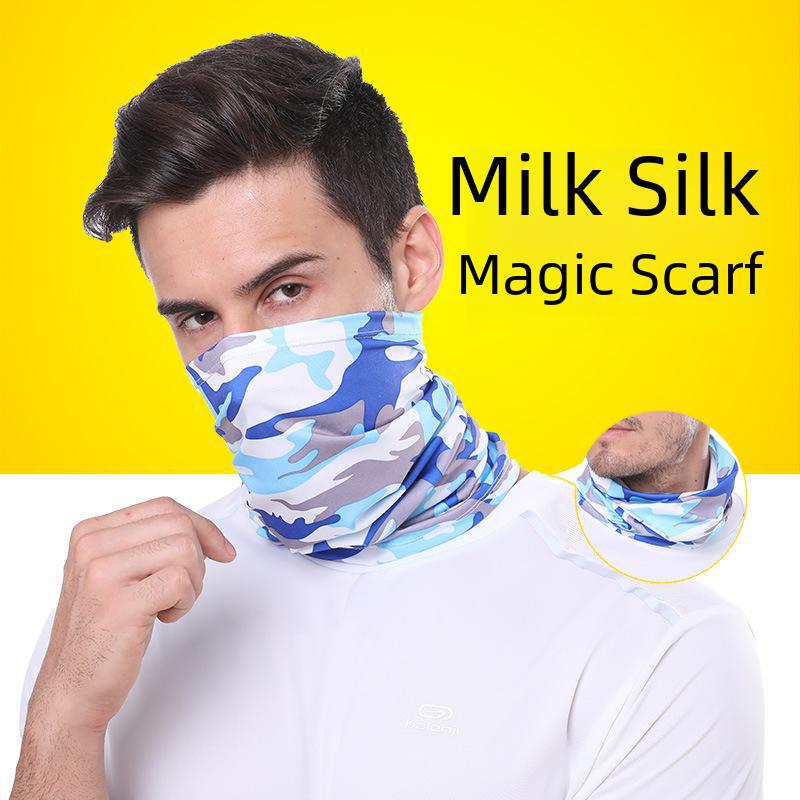 Мужской охлаждающий шелковый платок для головы Ice Silk — дышащая защита от солнца для езды на велосипеде и занятий спортом на открытом воздухе