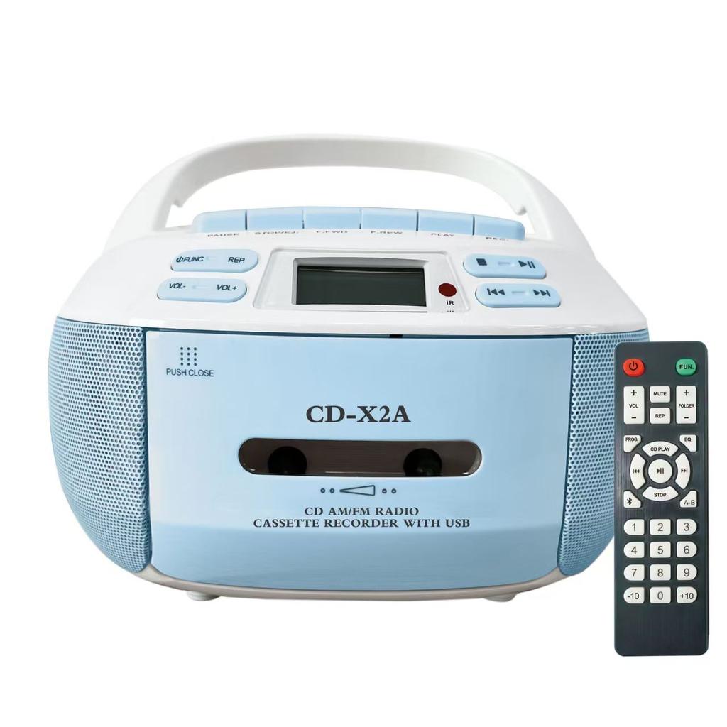 Портативный CD Bluetooth-динамик Boombox с FM-проигрывателем CD-плеером для студентов, обучающим на U-диске, MP3-стереоплеером