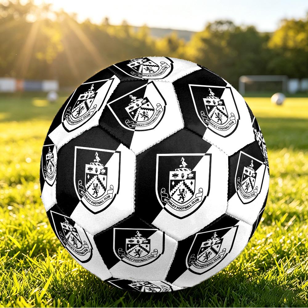 Футбольный мяч Burnley Football, размер 5, с принтом, противоскользящий, для взрослых, сувенир для футбольных фанатов