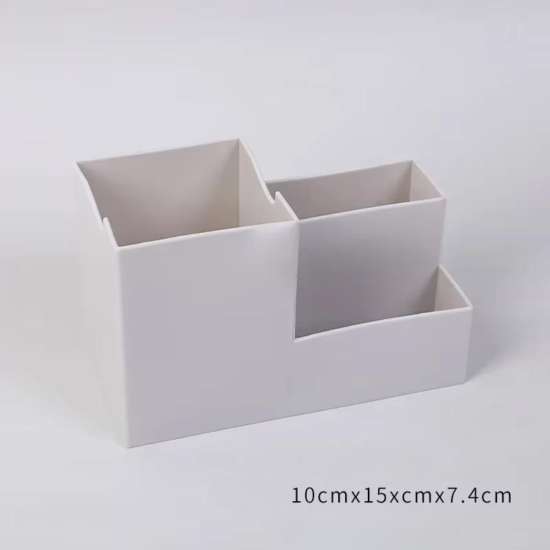Multi-function Desktop Pen Holder School Supplies Storage Case Colorful Plastic Box Office Desk Accessories Pencil Organizer