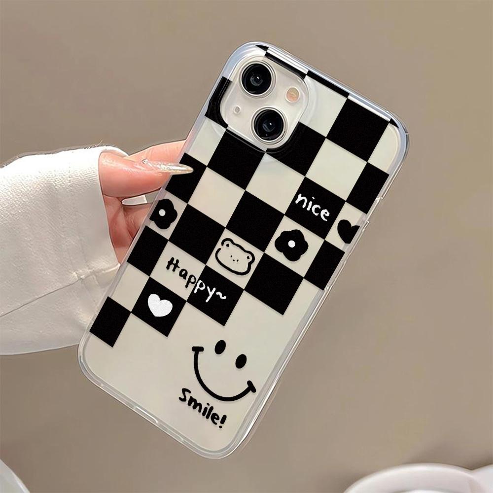 Чехлы для мобильных телефонов iPhone 11 13 15 Pro Max 12 14 Pro Max Чехол для iPhone 16 15 Plus 13 Pro 12 Матовая текстура с рисунком в виде мультяшных цветов