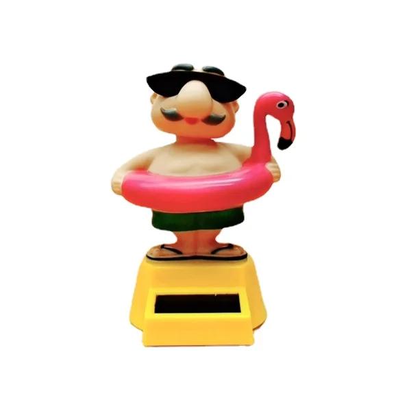 Горячая Солнечная Энергия Автомобильные Украшения Интерьера Кукла Животное Фигурка Качающаяся Модель Автомобильная Панель Приборов Украсить Детские Подарки Игрушка Новинка