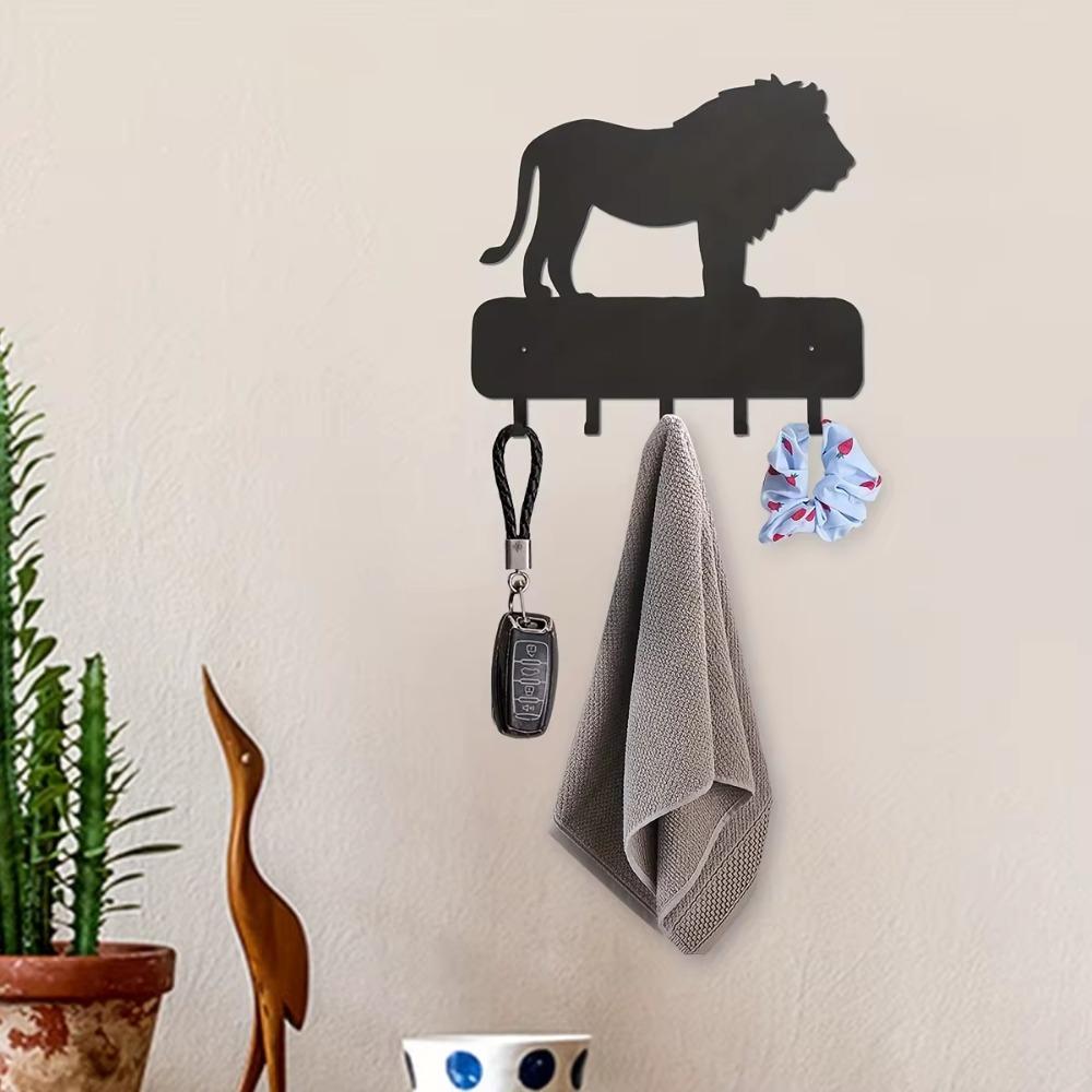 Modern Metal Wall-Mounted Key Hooks - Wall Holder for Hallway, Entrance, Bathroom & Closet
