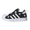 adidas Superstar 360 C Floral Embroidery - Черные детские кроссовки Cloud-White Core-Black Clear-Pink IG7014