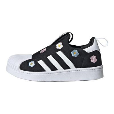 Superstar 360 C Floral Embroidery - Черные детские кроссовки Cloud-White Core-Black Clear-Pink IG7014
