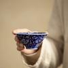 Антикварная сине-белая коническая чайная чашка - фарфоровая чашка Jingdezhen Master Cup, китайская ручная работа, чайная чаша, керамический чайный сервиз Gongfu