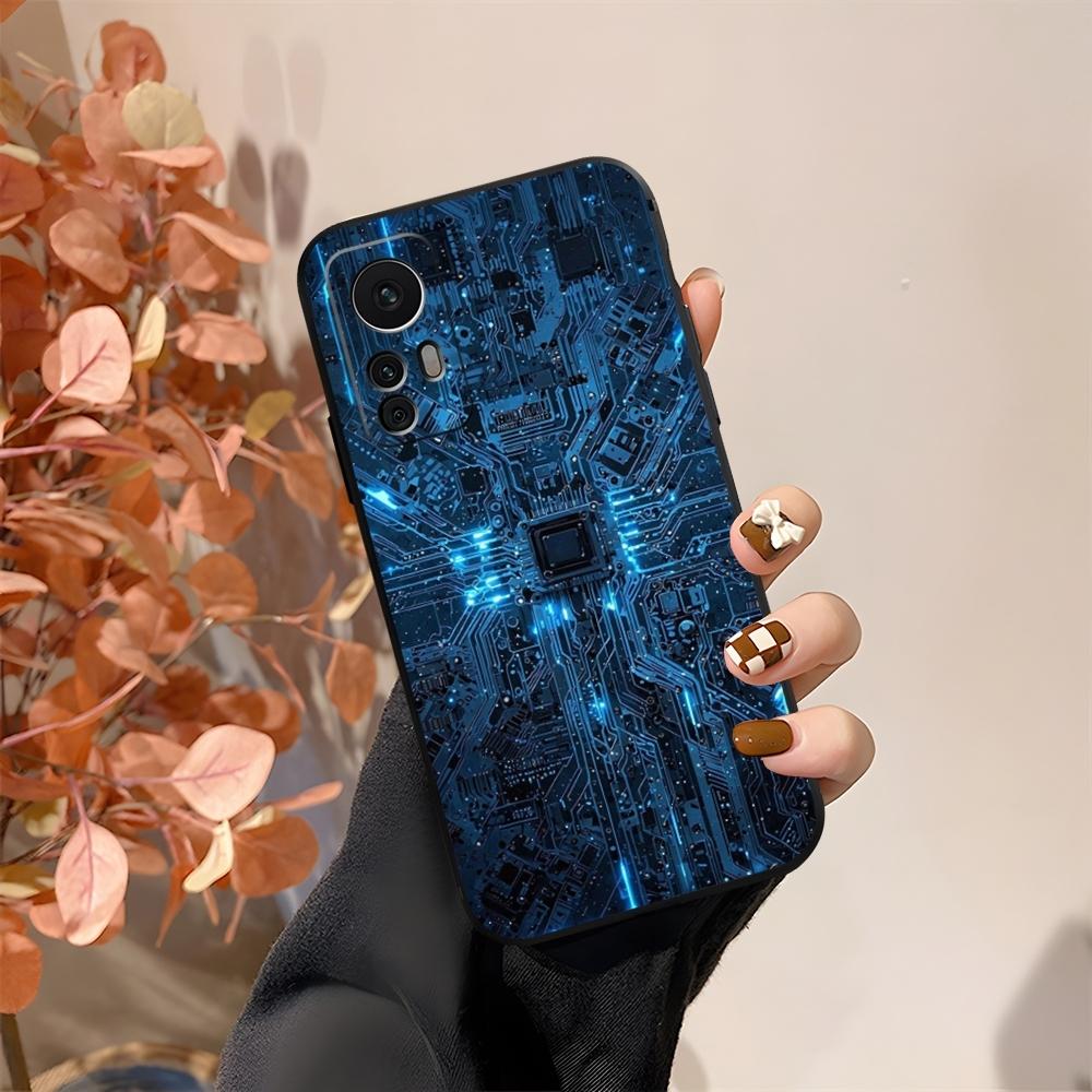 Крутой чехол для телефона с платой Circuit Board Fundas Для Xiaomi 15 14 12 Lite Pro 13 11t POCO X5 M6 M5 X6 X3 F5 F6 Pro Чехол