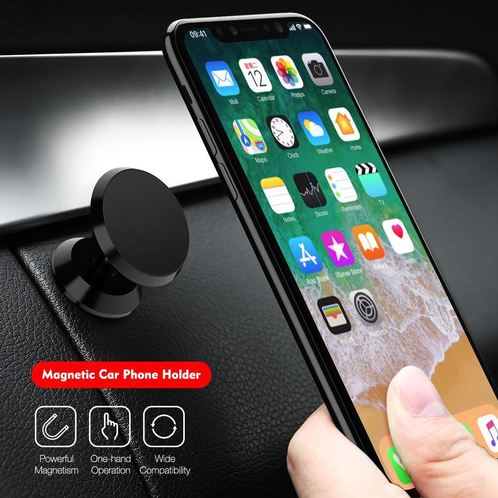 Magnetic Car Phone Holder, Universal Mobile Phone Holder for Automobiles