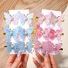 6Pcs New Exquisite Sequin Butterfly Hair Clips Pearl Metal Bow Hair Bangs   Hairgripes Women Girl Fashionable Hair Accessories