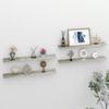VidaXL Wall Shelves 4 Pcs Concrete Grey 80x9x3 Cm