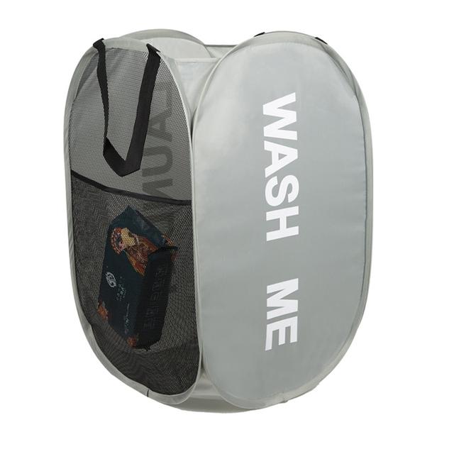 Складная корзина для сортировки грязного белья с принтом, ткань для стирки в ванной, сетчатая сумка для хранения, ведро с рамкой, органайзер для игрушек, сумка для хранения