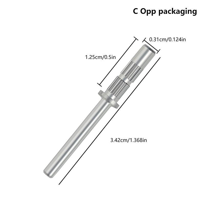 1 шт. 3,1 мм оправка для ногтей шлифовальные ленты из нержавеющей стали для маникюра держатель для наждачной бумаги 3/32 аксессуары для дрели для ногтей