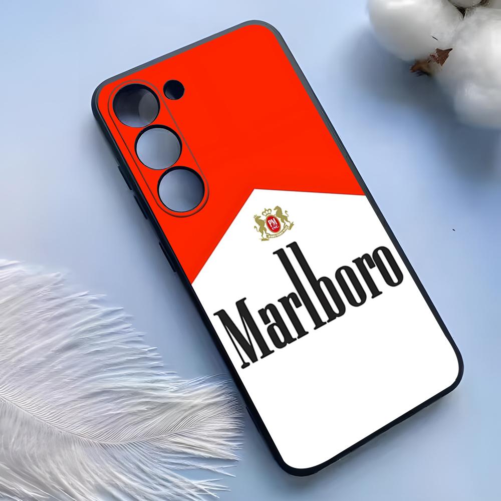 Чехол для телефона Cigarette-M-Marlboross для Samsung S25 Ultra S24 S23 S22 S21 S20 Plus Fe Galaxy A54 A53 A34 A25 Силиконовый чехол