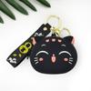 Doll Silicone Cat Coin Bag Kawaii Earphone Bag Sweet Coin Purse Keychain  Kids