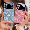 Розовый Алмазный Бабочка Для Samsung A73 72 71 A70 56 55 54 A53 52 51 50 42 A35 A34 33 32 31 26 25 24 23 22 30 стеклянный чехол для телефона