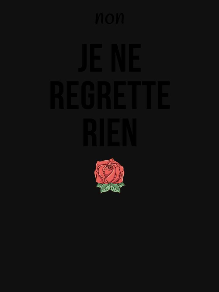 édith Piaf No I do not regret anything - Edith Piaf Classic T-Shirt