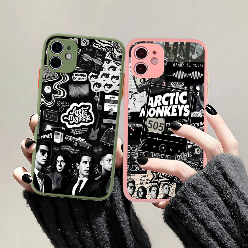 Чехол для телефона Rock Band A-Arctic M-Monkeys для iPhone 16 15 14 13 12 11 Pro Max Plus X XS MAX Черный Матовый Fundas