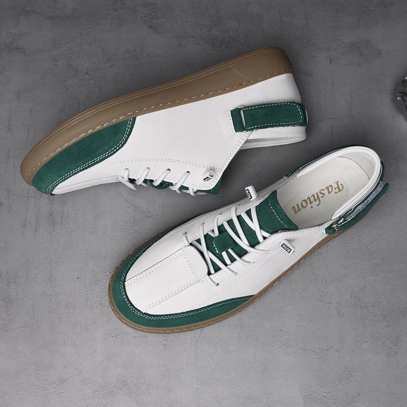 Модная Высококачественная Мужская Повседневная Обувь Мужская Удобная Обувь для Ходьбы Мужская Школьная Обувь из Натуральной Кожи Модные Мужские Удобные Кроссовки