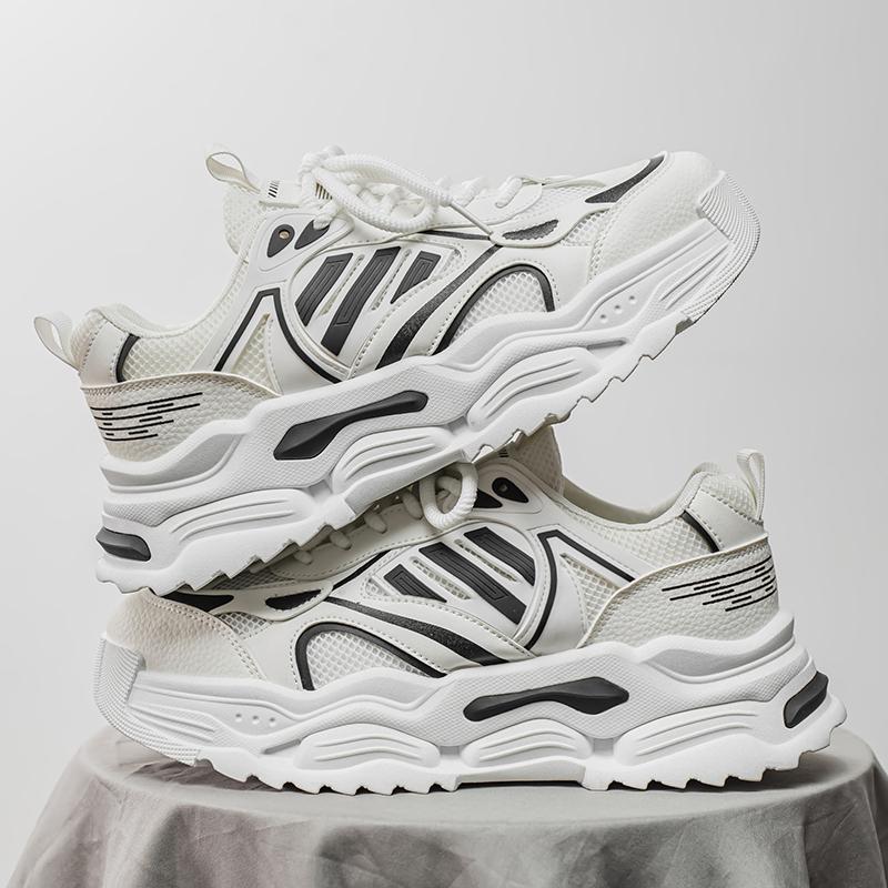 Новая Мода Мужские Четыре Сезона Удобные Ботинки на Толстой Подошве Студенческие Мальчики Девочки Трендовые Дышащие Повседневные Кроссовки для Бега на Мягкой Подошве