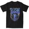 Мужская футболка Лучшая обложка Rush Группа Музыкальные футболки Мода Летние футболки Потрясающий дизайн Топы из чистого хлопка Большой размер