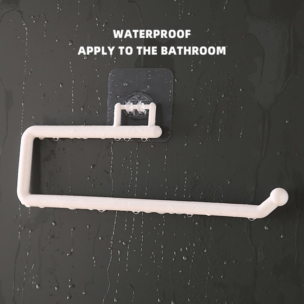 1 шт., кухонная вешалка для полотенец из АБС-пластика, барный шкаф, клейкая пленка, тряпка, подвесной держатель, органайзер для ванной, полка, держатель для рулона туалетной бумаги