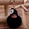 Baby Fluffy Pompom Plush Doll Hanging Pendant Key Ring Keychain