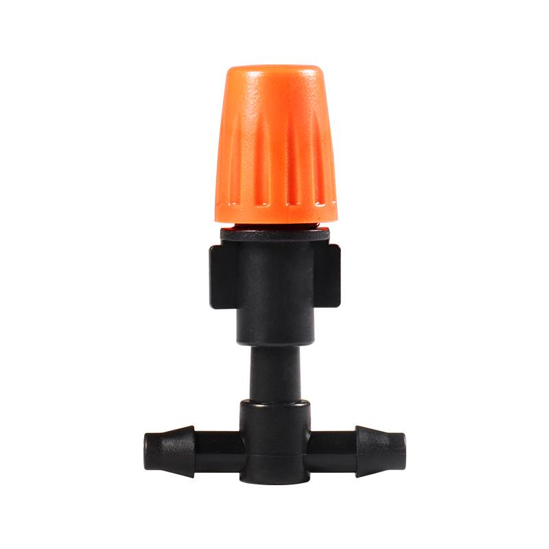 Оранжевая регулируемая распылительная насадка с плоским трехходовым соединителем для увлажнения 4/7 мм для сельскохозяйственного орошения