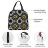 Ankara Dutch Wax African Pattern Insulated Lunch Bag for Women Children Portable Food Boxes Thermal Lunch Box Tote
