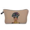 Women Black girl Print Cosmetic Bag Toiletries Organize Travel Storage Case 6397